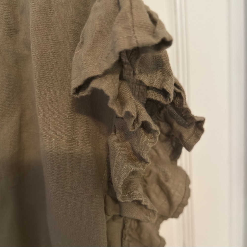 O’Neill Ruffled Sleeve Button-Up Shirt - Picture 4 of 4